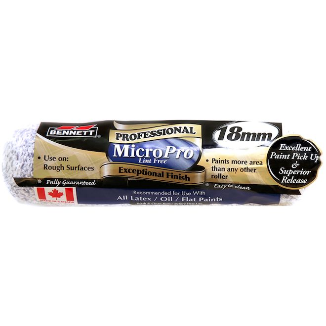 Bennett Micro Pro 18 mm Microfiber Paint Roller