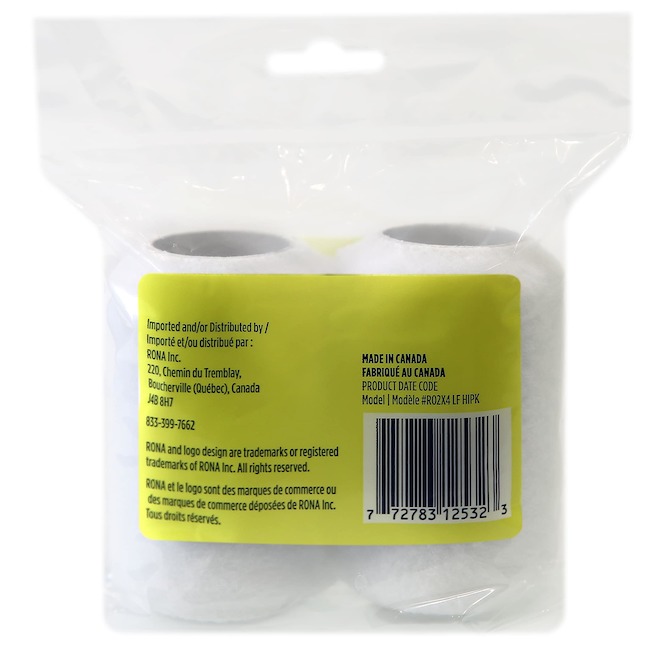 RONA 2-Pack 4-in Polyester Mini Paint Roller