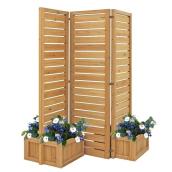 Yardistry 66-in x 19-in Natural Wooden Outdoor Privacy Screen