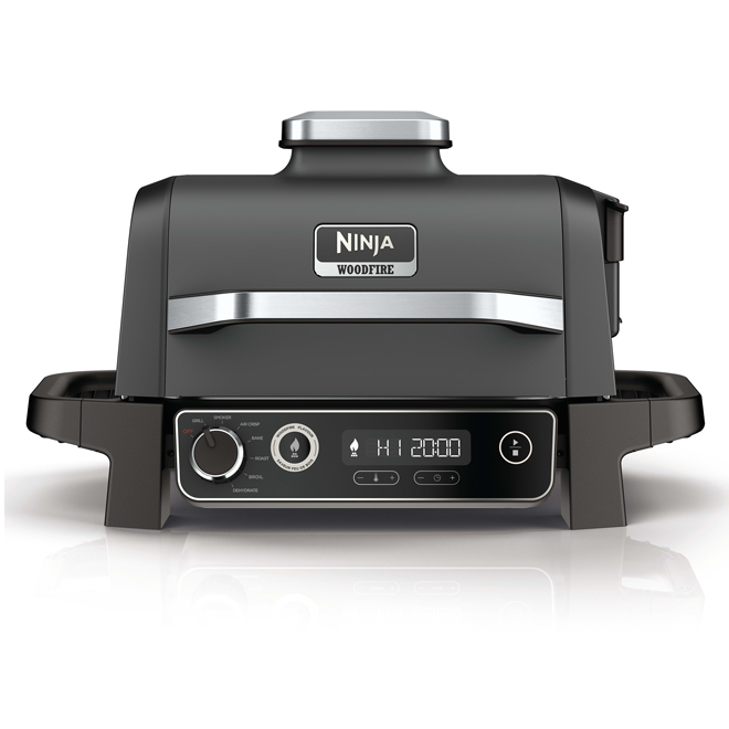 Ninja 910-in² 23.62 x 13.31-in Grey Portable Electric BBQ