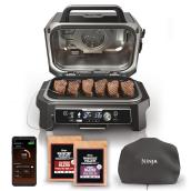 Ninja Woodfire ProConnect XL Outdoor Grill & Smoker, Wifi & Bluetooth, 7-in-1 Master Grill, Electric BBQ