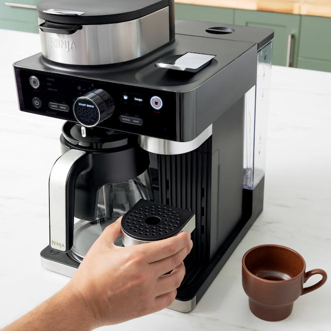 Shark Ninja Black Programmable Coffee and Espresso Barista Machine