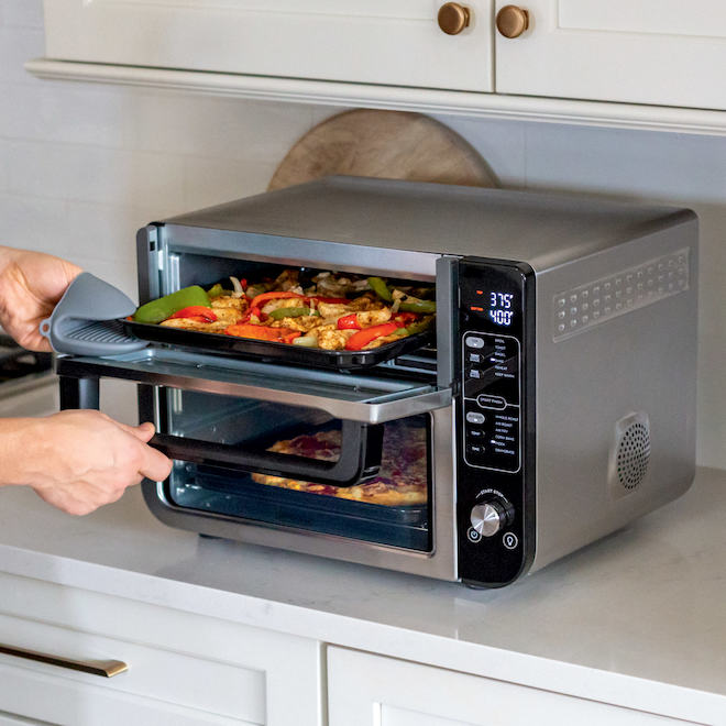 Ninja Double Door Countertop Electric Convection Oven & Air Fryer with Flexdoor - Stainless Steel