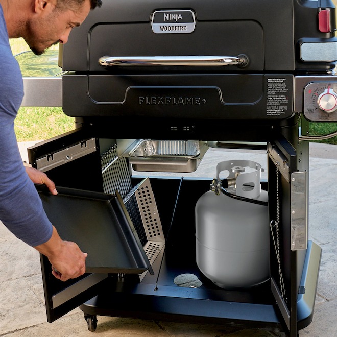 NINJA BILAL Ninja 36000 BTU Propane Gas BBQ-Smoker - Black