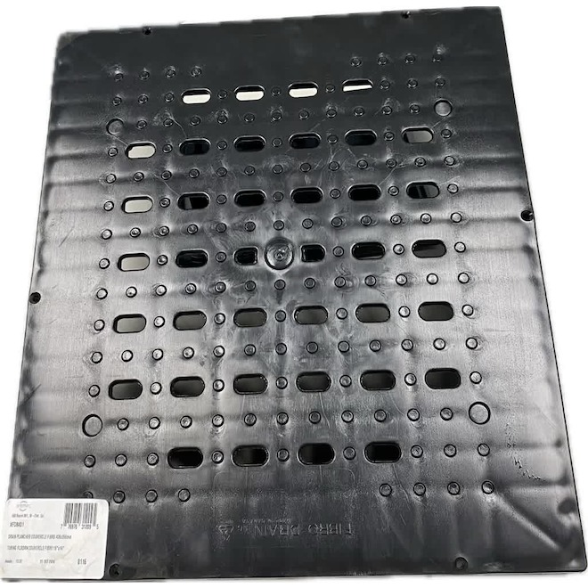 Armtec Fibro-Drain Basin Lid in Black Plastic - 14 x 16-in