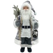 Celebrations by L&CO White and Grey 18-in Santa Claus with Lantern