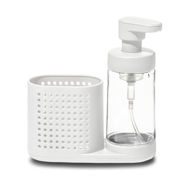 Madesmart Foaming Soap Station in White Plastic