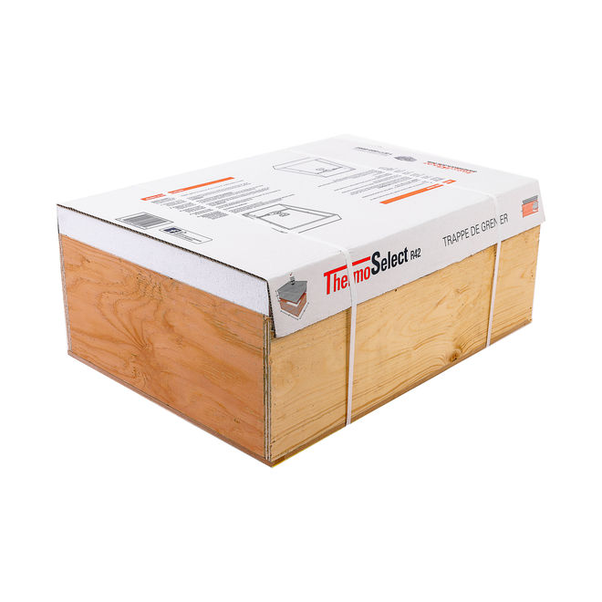 Insulfloor ThermoShield R-42 Attic Hatch - Polystyrene/Wood - Natural Wood Finish - 10 1/2-in H x 22-in W x 30-in L