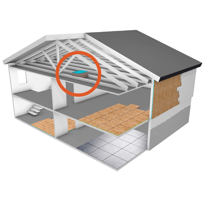 Insulfloor ThermoShield R-42 Attic Hatch - Polystyrene/Wood - Natural Wood Finish - 10 1/2-in H x 22-in W x 30-in L