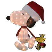 Lighted 2D Snoopy and Woodstock Decoration - 32