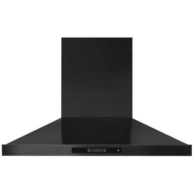 Mistral 30-in 450 CFM Wall-Mounted Black Stainless Steel Range Hood