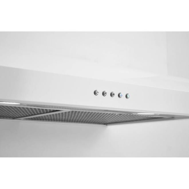 Mistral 29.5-in 350 CFM Under-Cabinet White Range Hood