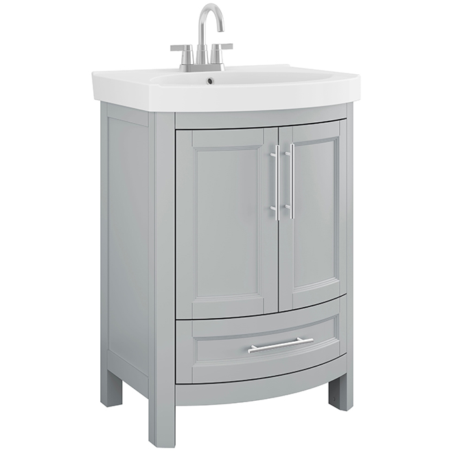 Landon & Co. Alera 24-in Vanity Modern Style with 2 Doors and 1 Drawer - Grey