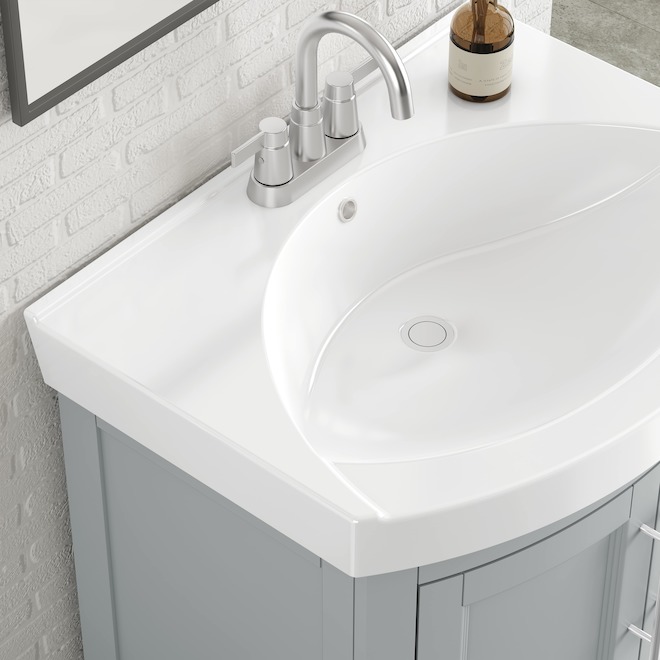 Landon & Co. Alera 24-in Vanity Modern Style with 2 Doors and 1 Drawer - Grey