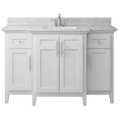 Landon & Co. Aspen 53-in Vanity Modern Style with 4 Doors and 2 Drawer - White