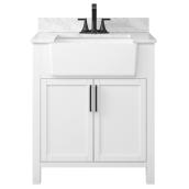 Landon & Co. Ultare 30-in Vanity Modern Style with 2 Doors - White