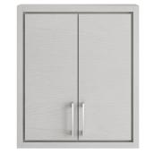 Armoire murale de salle de bain Paterson Landon & Co. de style contemporain de 24 po à 2 portes, blanc