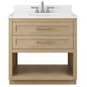 Landon & Co. Bennett 20-in Vanity Traditional Style with 2 Drawers - Light Oak