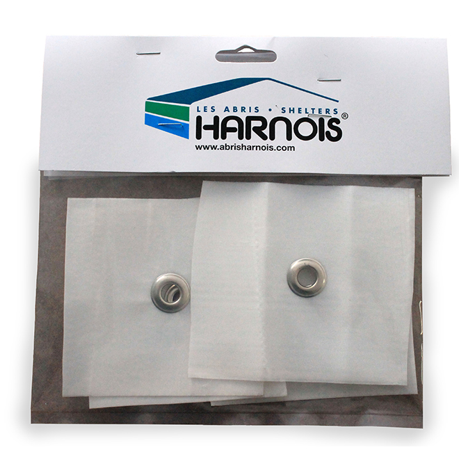 Abris Harnois Grommet Eyelet Sticker Repair Kit - Bronze/Gold - 4 Per Pack - 4-in dia