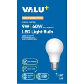 VALU+ 60-W LED A19 Bulb with Medium Base - Soft White