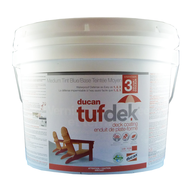 Ducan Tufdek Exterior Coating - Waterproof - White - 3 gal