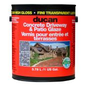 Ducan Concrete Driveway and Patio Glaze - Transparent - High Gloss - 3.78 L