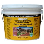 Ducan Concrete Driveway and Patio Sealer - Clear Satin - Water-Based - 3-gal