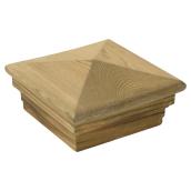 Uberhaus Select Deckorators 4-in Pyramid Treated Wood Deck Post Cap