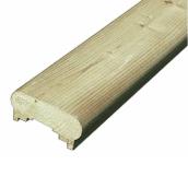Capuchon pour main courante en bois, 1 3/8" x 3 1/8" x 6'