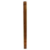Poteau de rampe en bois traité, 3 1/4" x 54", brun