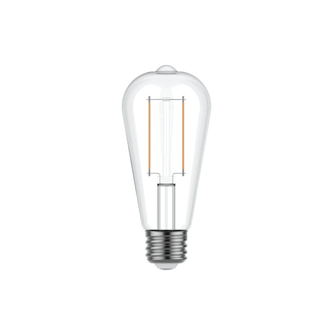 VALU+ Edison LED Light Bulb ST19 60 W Dimmable - Soft White - Pack of 4