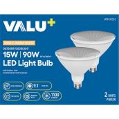 VALU+ LED Light Bulb PAR38 90 W for Dimmable Outdoor Floodlight - Warm White - Pack of 2