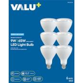 VALU+ LED Light Bulb PAR38 65 W for Dimmable Outdoor Floodlight - Warm White - Pack of 6