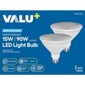 VALU+ LED Light Bulb PAR38 for Non-Dimmable 90 W Outdoor Floodlight - Daylight - Pack of 2