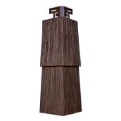 Novik NovikShake 4.46-in x 15.17-in Walnut Brown Vinyl Siding Corner Panel
