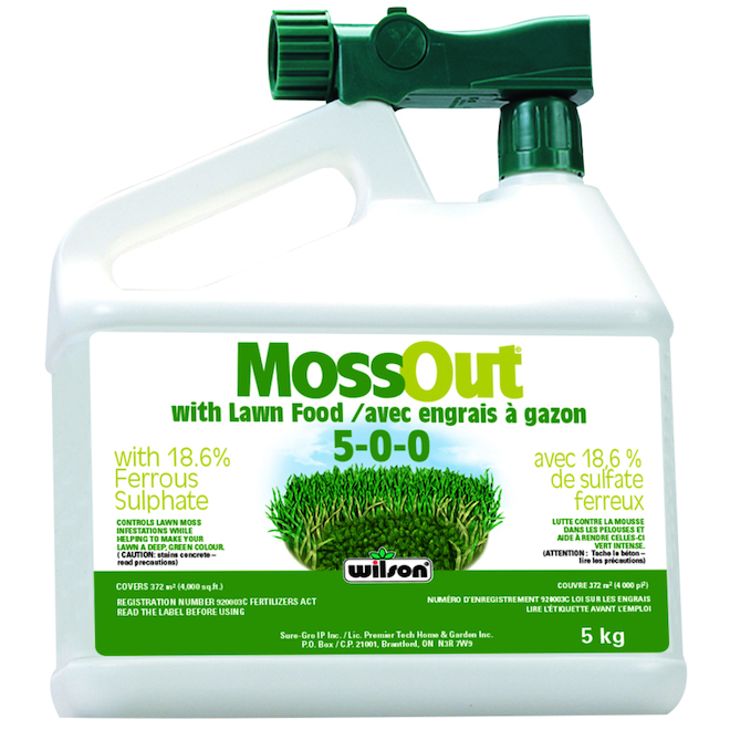 Wilson MossOut with Lawn Food 500 5 kg 7202100 RONA