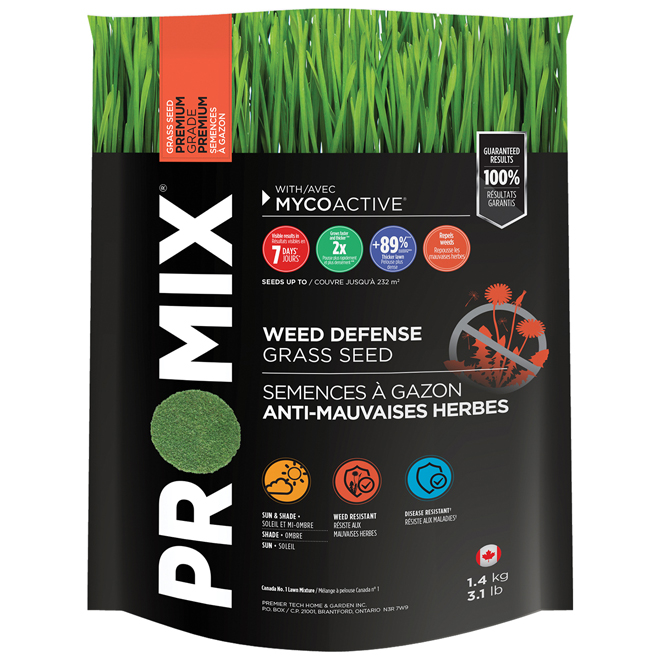 Pro-Mix Weed Defense Grass Seed - 1.4-kg