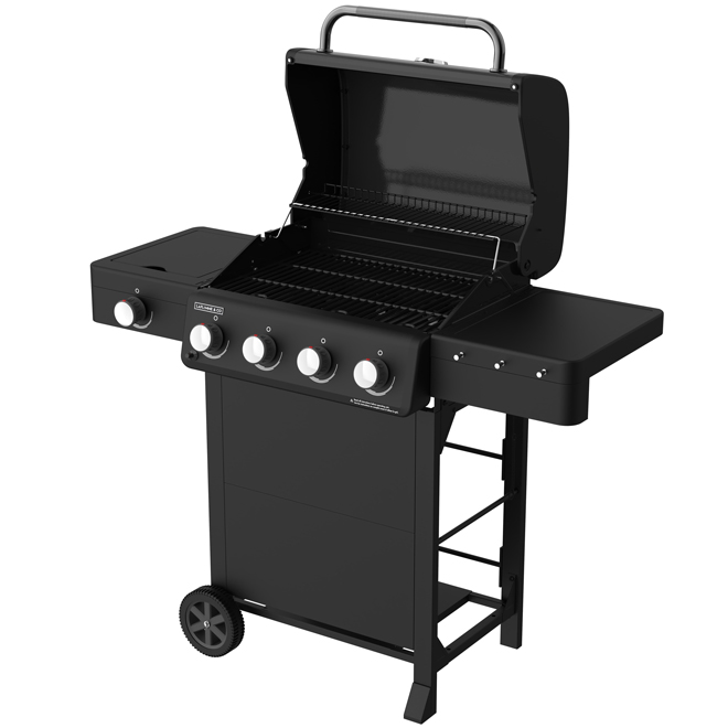 Barbecue au gaz propane LAFLAMME & CO à 4 brûleurs avec brûleur latéral, 41 000 BTU
