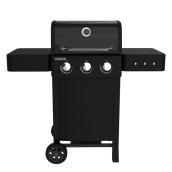 LAFLAMME & CO Propane Gas Grill with 3 Burners and Side Shelves- 24 000 BTU