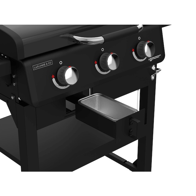 LAFLAMME & CO 28-in Propane Gas Griddle, 700 sq.in., 3-Burners