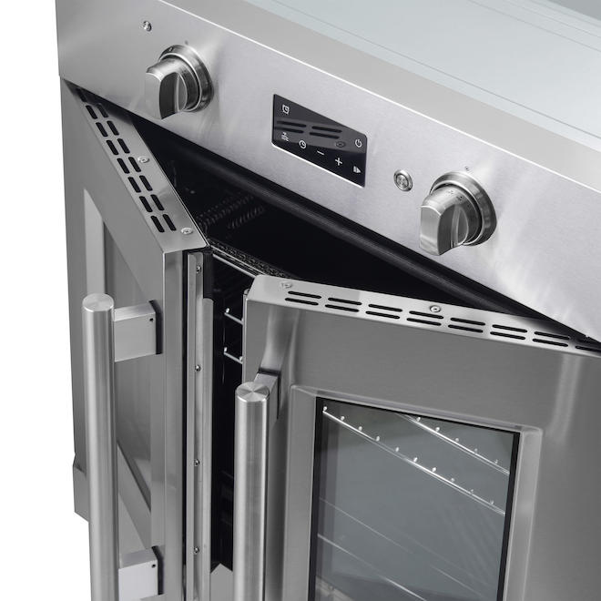 Forno Asti 30-in 3.68-ft³ Electric French Door Single Wall Oven - Stainless Steel