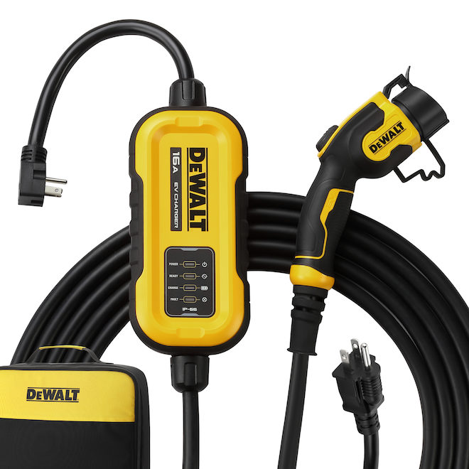 DEWALT Portable Charger for Electric Vehicle 16-amps - 25-ft