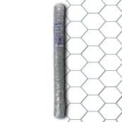 Ben-Mor 24-gauge Wire Cloth - Chicken Rolled Fencing - Grey - 24-in H x 25-ft L