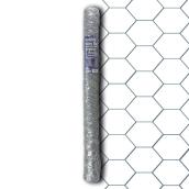 Ben-Mor 24GA Wire Cloth - Chicken Rolled Fencing - Grey - 36-in H x 25-ft L