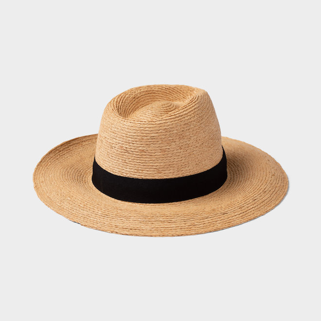 Tilley Women's Straw Hat with Hidden Pocket Small Size - Natural