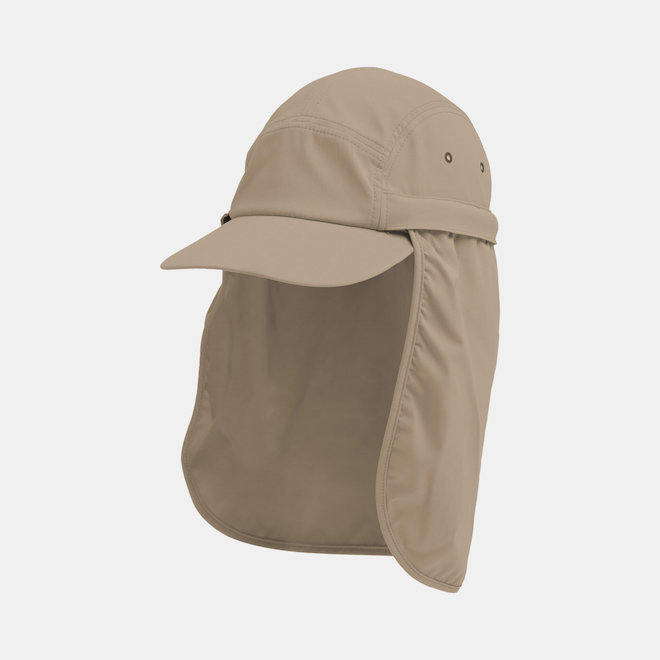 Tilley Men's Cap with Sun Sheild Cape in Nylon Large/X-Large Size - Taupe