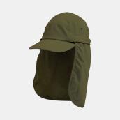 Casquette Tilley pour hommes avec cape pare/soleil en nylon petit/moyen, olive