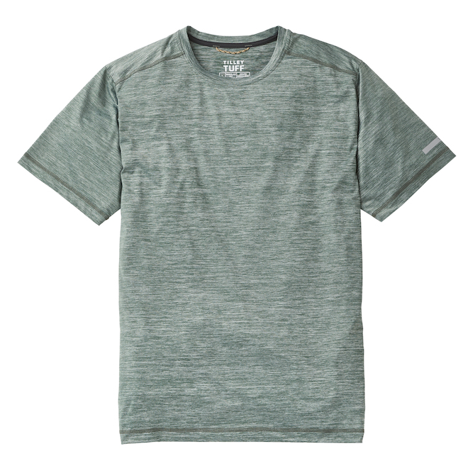 Tilley Tuff Men's T-Shirt in Stretchable Green Nylon - X-Large