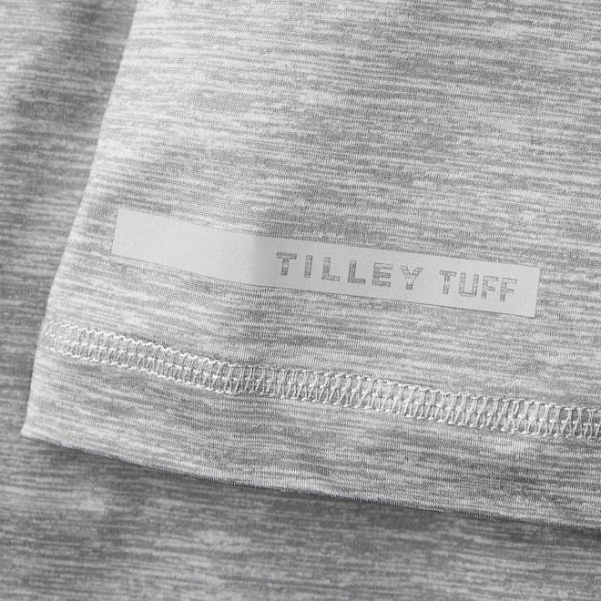 Tilley Tuff Men's T-Shirt in Stretchable Grey Nylon - Medium