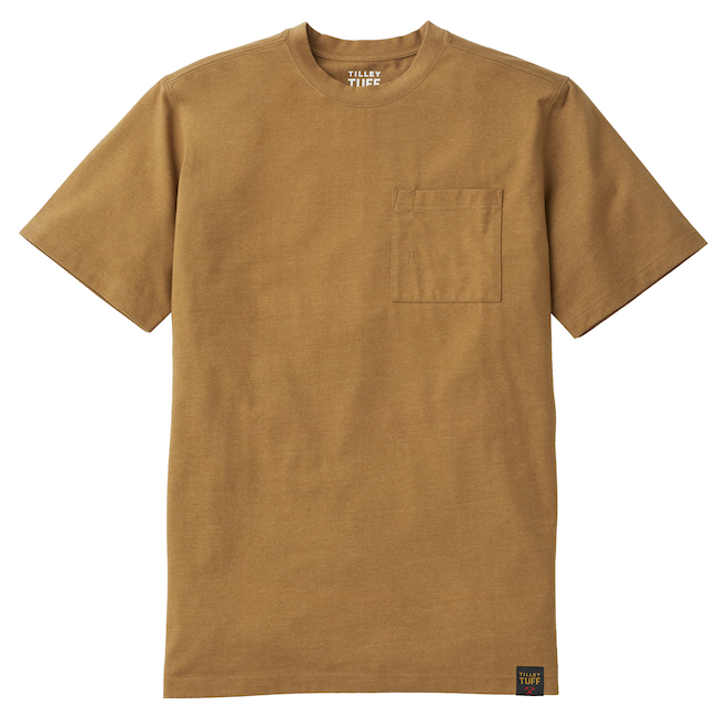 Tilley Tuff Legacy Men's T-Shirt with Pocket in Sand Cotton - Small